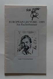 EUROPEAN LECTURE-1993 Jon Racherbaumer
