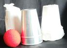 Chop Cups Aluminum 5"H - 3 cups & Ball