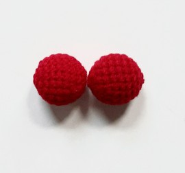Chop Cup Ball-Crocheted-0.9"(2.2cm) 2balls set 