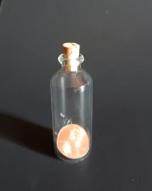 Sam Schwartz BOTTLED - Lincoln Penny In A Bottle Vintage Coin Magic Trick